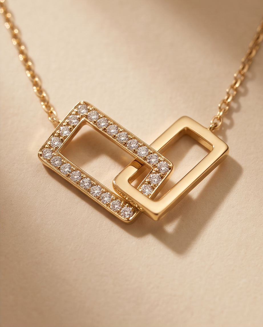 Collier Duo Carré