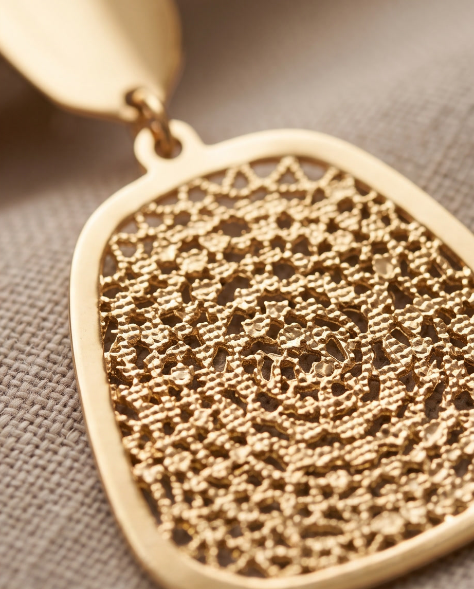 Boucles Doré texturé