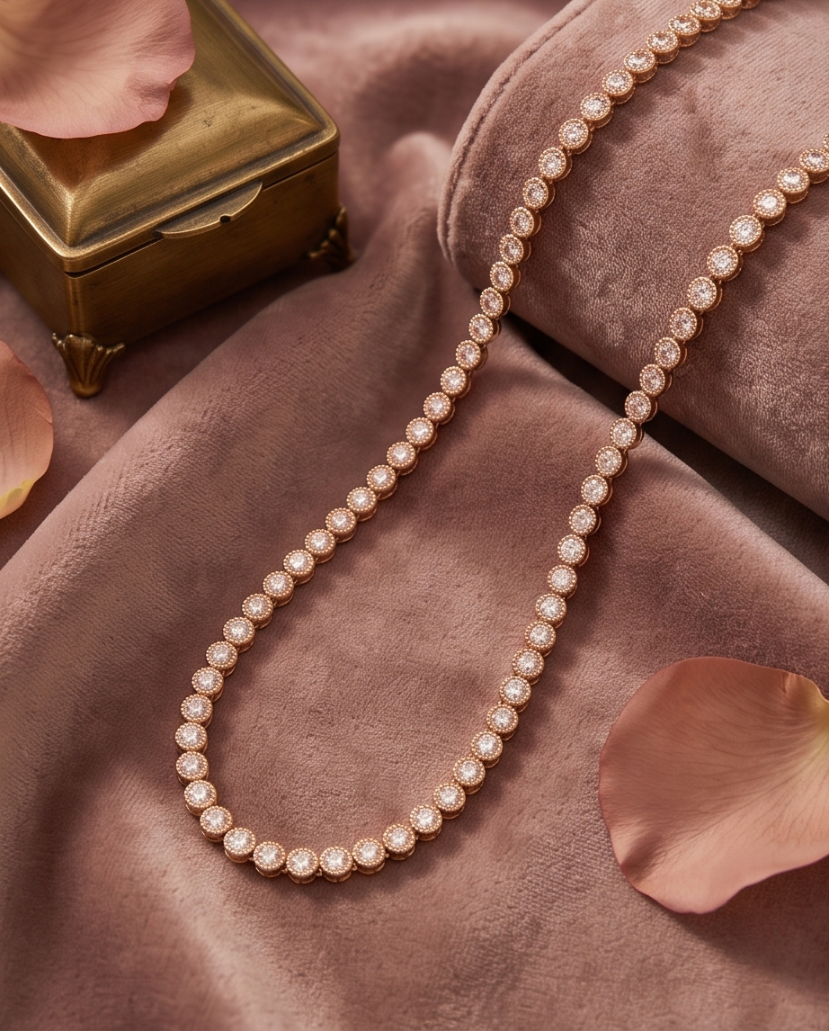 Rivière Pinky Rose gold