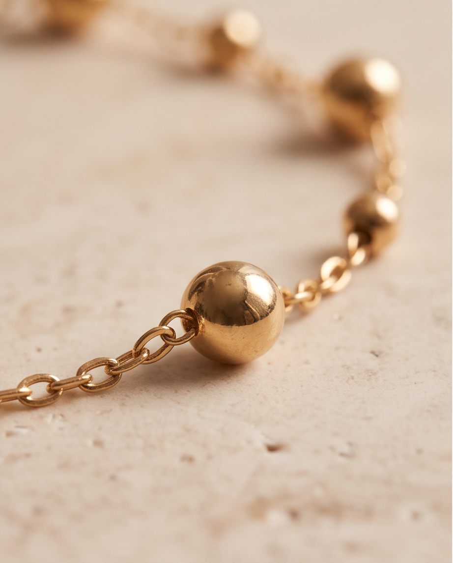 Chaîne de cheville Perles