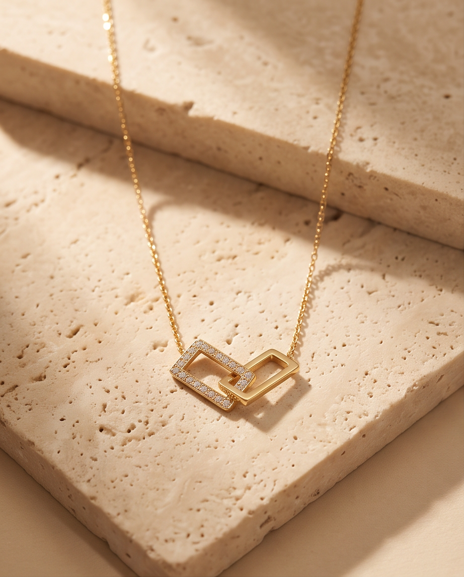 Collier Duo Carré