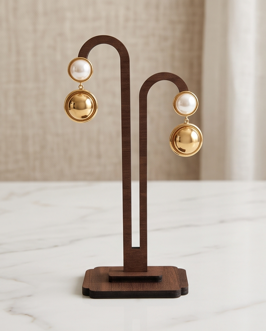 Boucles Médaillon nacré